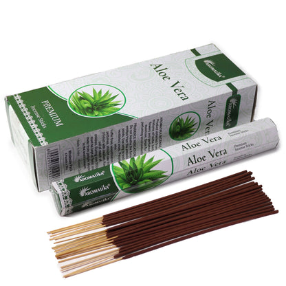 Aromatika Charcoal Free Hex Incense - Aloe Vera - Vivid Aromas UK