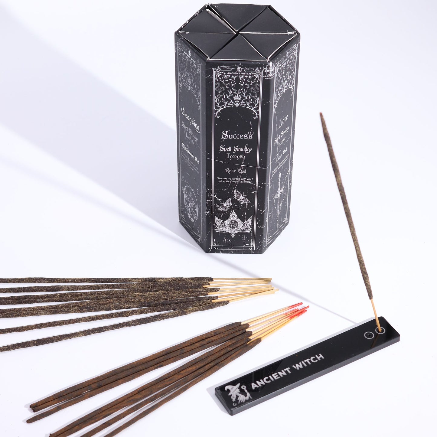 Pyramid Shape Display Incense - Set of 5 Ancient Witch Scents & Spells - Vivid Aromas UK