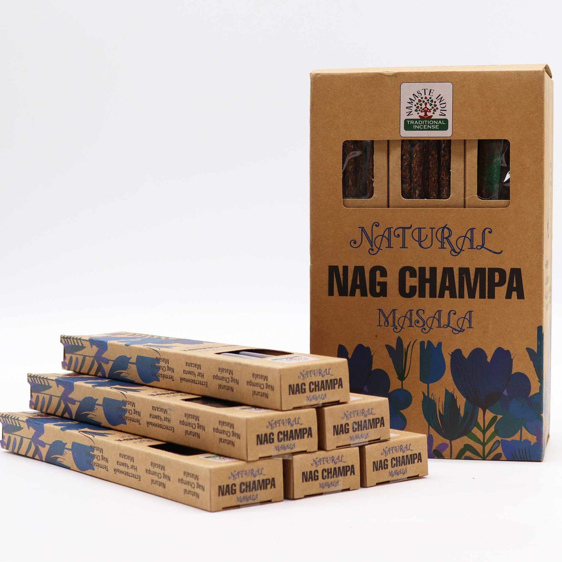 Natural Botanical Masala Incense - Nag Champa - Vivid Aromas UK