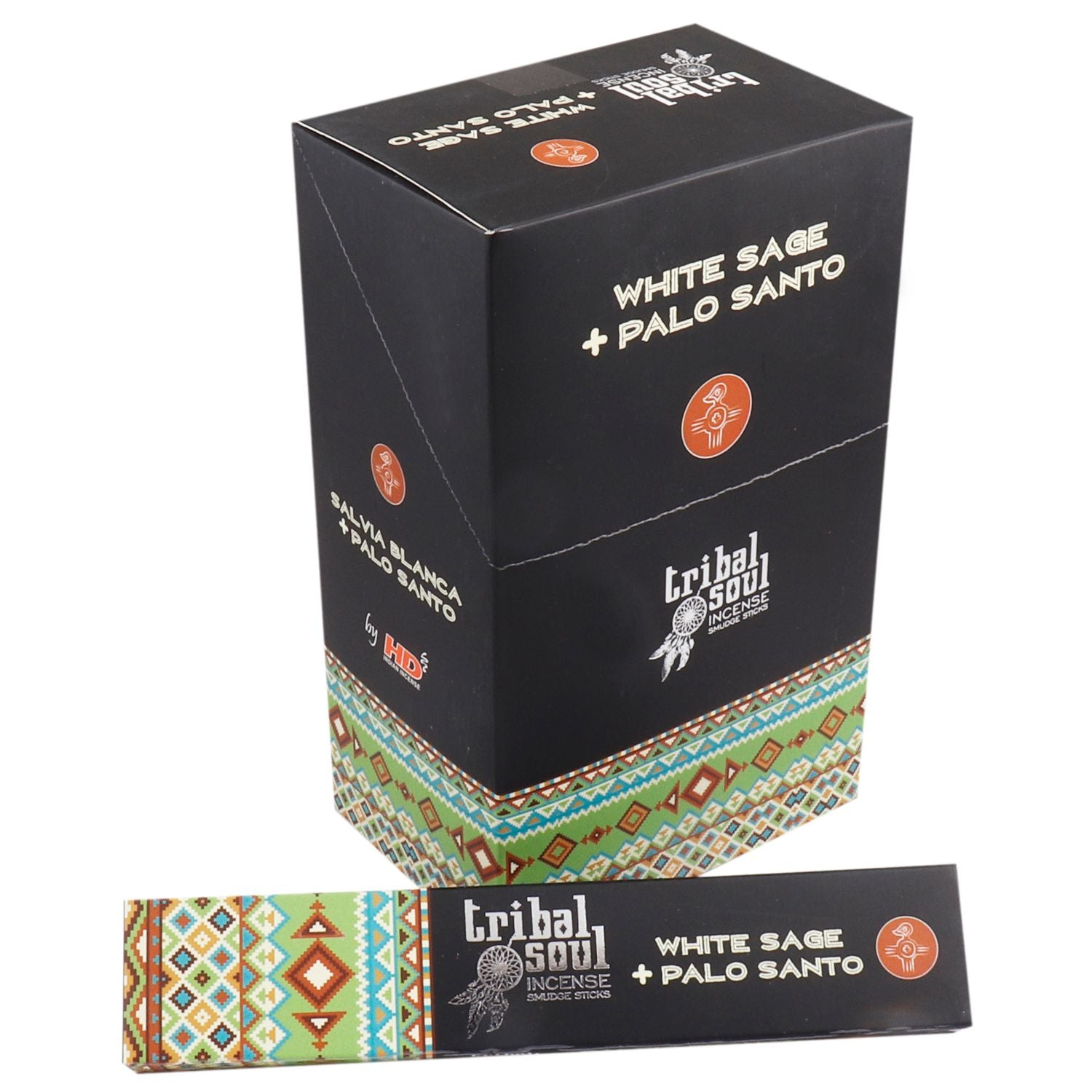 Tribal Soul Incense Sticks - White Sage + Palo Santo - Vivid Aromas UK
