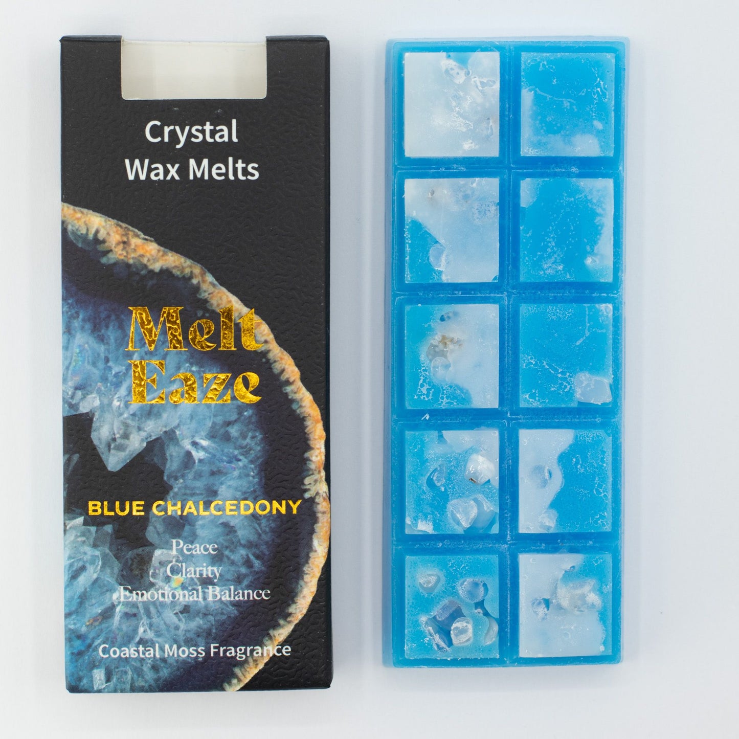 MeltEaze Wax Melts 50g - Aquamarine Wave - Coastal Moss - Vivid Aromas UK