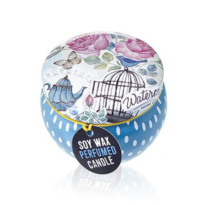 Art Tin Candle - Assorted Design - Parisian Weekend - Peonies - Vivid Aromas UK