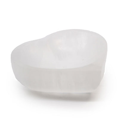 Selenite Heart Bowl - 10cm - Vivid Aromas UK