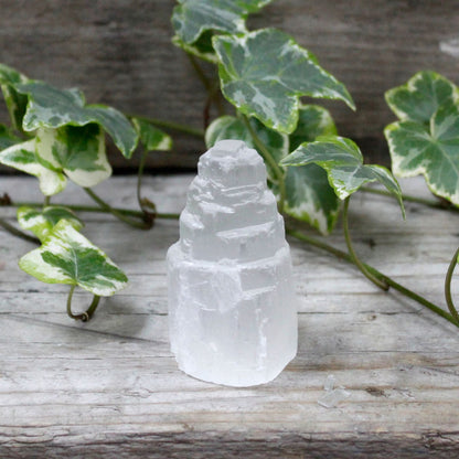 Natural Selenite Tower - 5 cm - Vivid Aromas UK