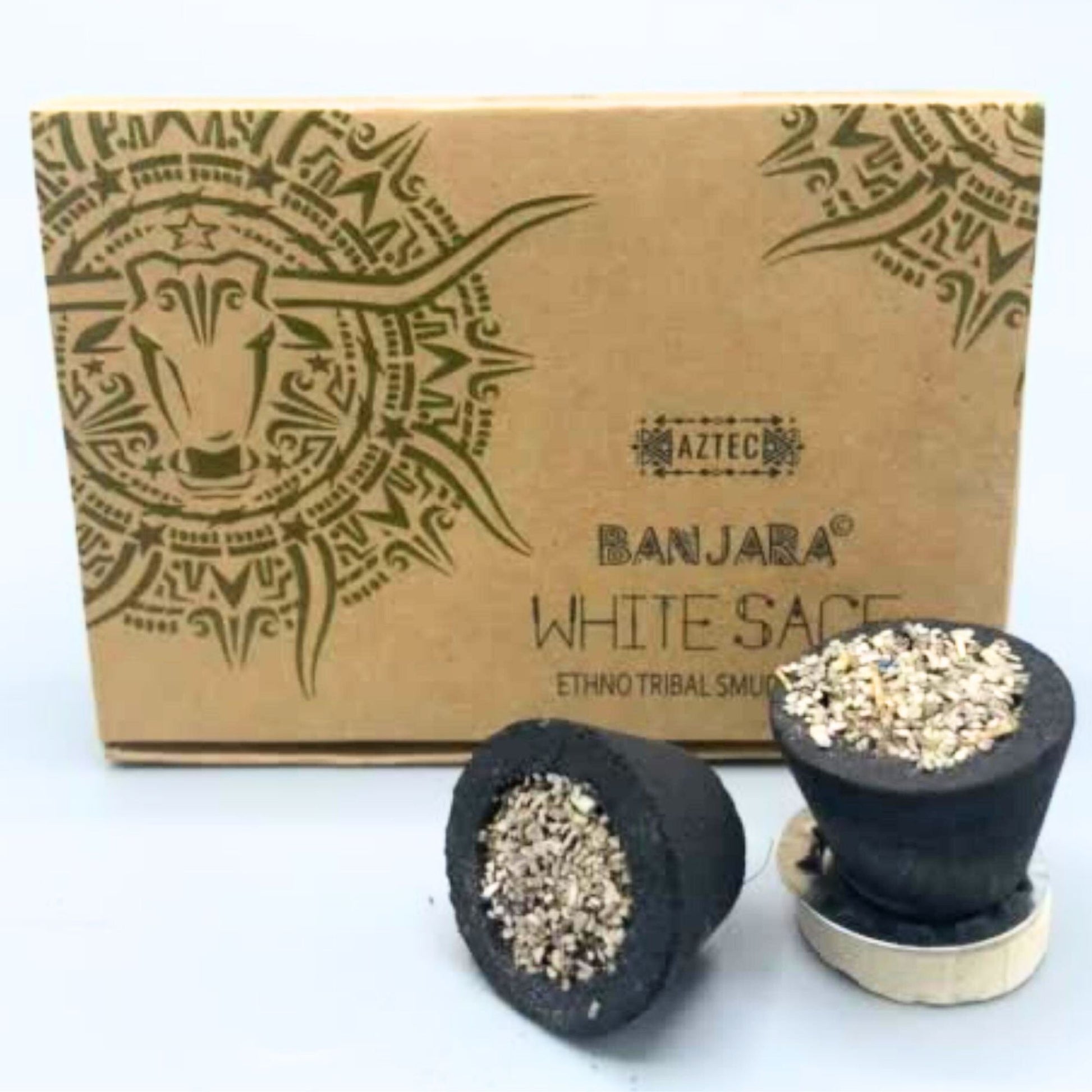Banjara Smudge Cups - White Sage - Vivid Aromas UK