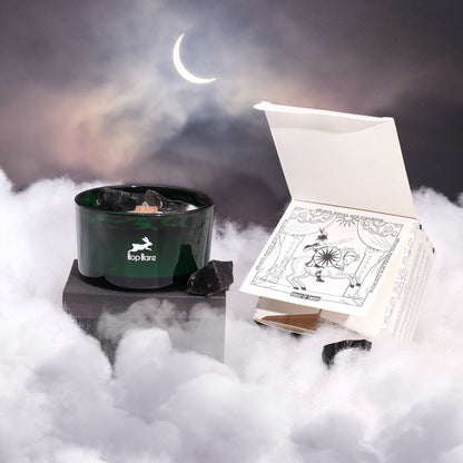 Hop Hare Crystal Magic Flower Candle - The Knight of Swords - Vivid Aromas UK