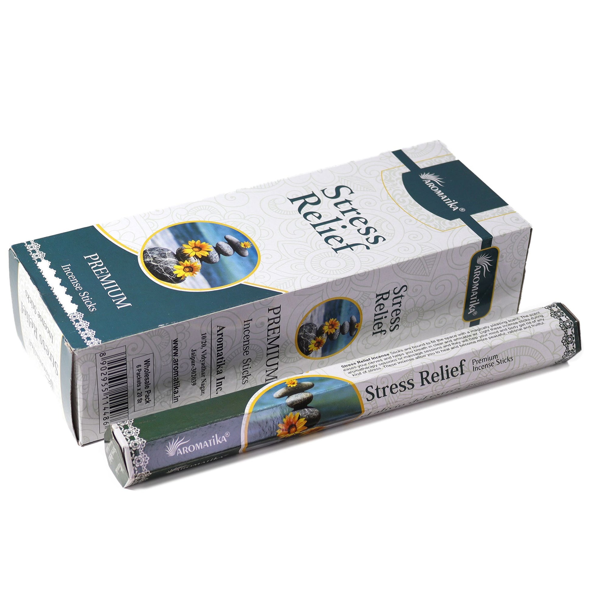 Aromatika Charcoal Free Hex Incense - Stress Relief - Vivid Aromas UK