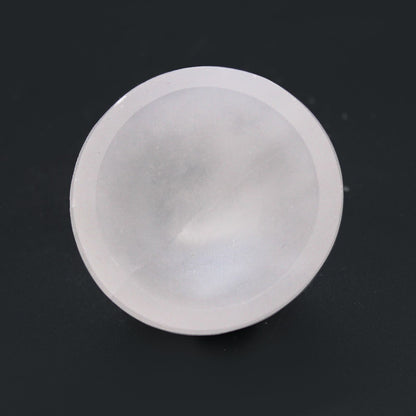 Selenite Round Bowl - 6cm - Vivid Aromas UK