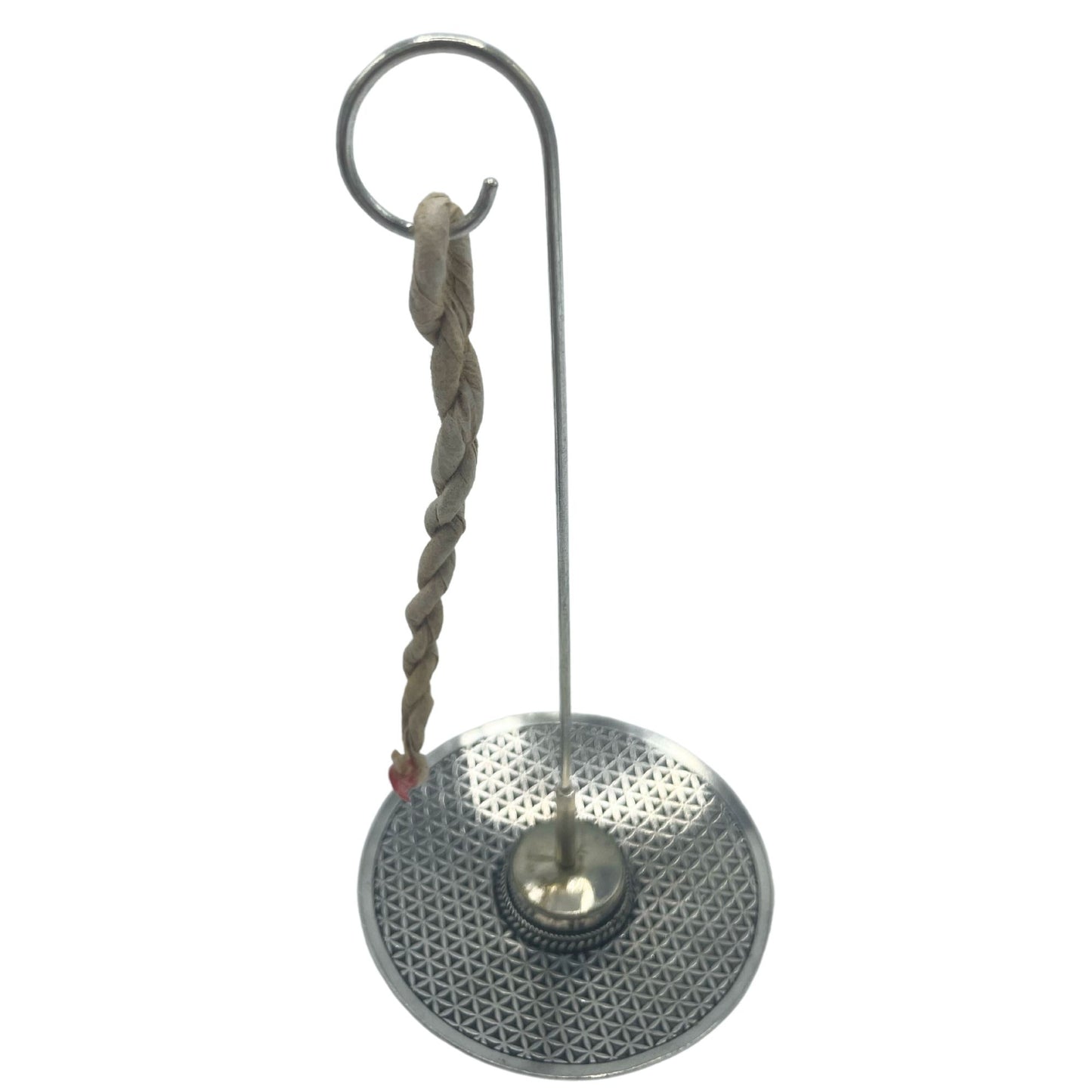 Rope Incense and Silver Plated Holder Set - Flower of Life - Vivid Aromas UK