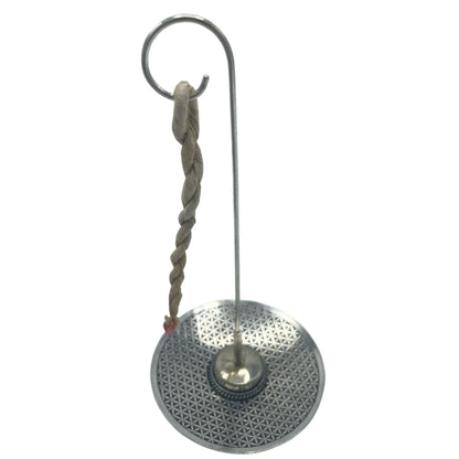 Rope Incense and Silver Plated Holder Set - Flower of Life - Vivid Aromas UK