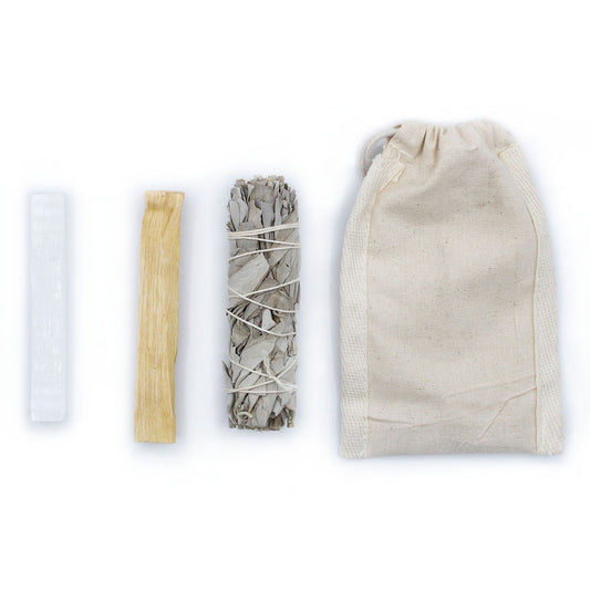 Energy Cleansing & Smudging Kit - Travel - Vivid Aromas UK