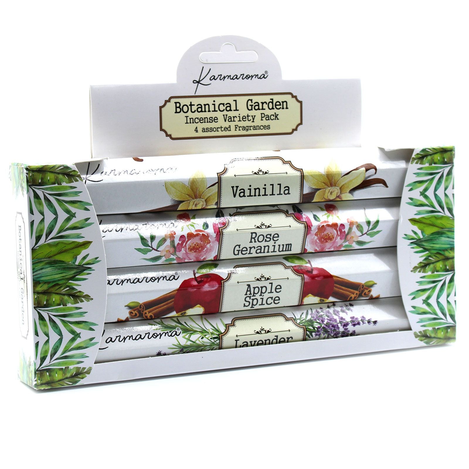 Botanical Garden Incense Gift Set - 4 Assorted Fragrances - Vivid Aromas UK