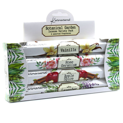 Botanical Garden Incense Gift Set - 4 Assorted Fragrances - Vivid Aromas UK