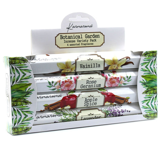 Botanical Garden Incense Gift Set - 4 Assorted Fragrances - Vivid Aromas UK