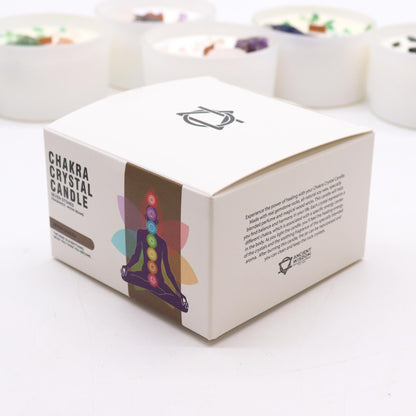 Large Chakra Crystal Candles - Seven Charkra - Vivid Aromas UK