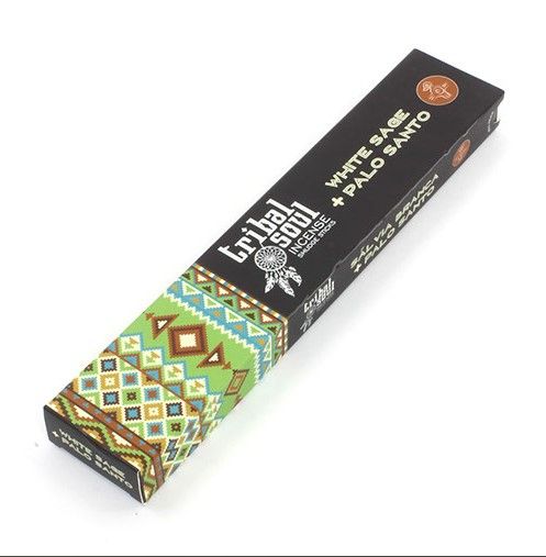 Tribal Soul Incense Sticks - White Sage + Palo Santo - Vivid Aromas UK