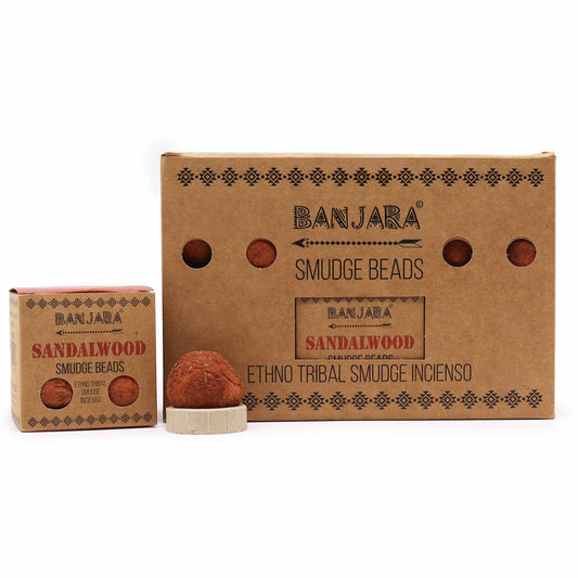 Banjara Smudge Beads - Sandalwood - Vivid Aromas UK