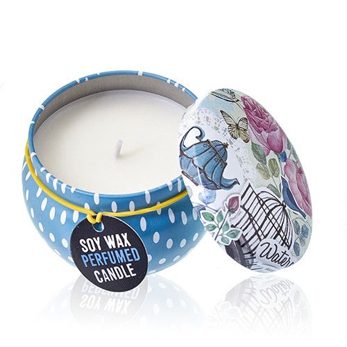 Art Tin Candle - Assorted Design - Parisian Weekend - Peonies - Vivid Aromas UK