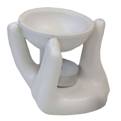 Helping Hand Oil Burner - White - Vivid Aromas UK