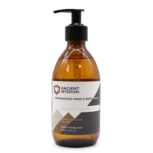 Coconut & lemon Hand & Body Wash 300ml - Vivid Aromas UK