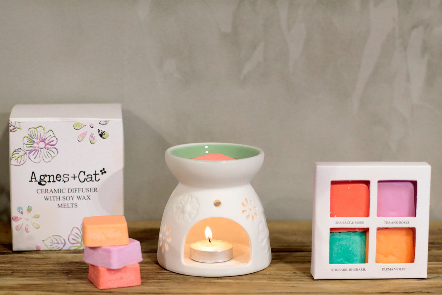 Wax Melter with Four Soy Wax Melts - Vivid Aromas UK