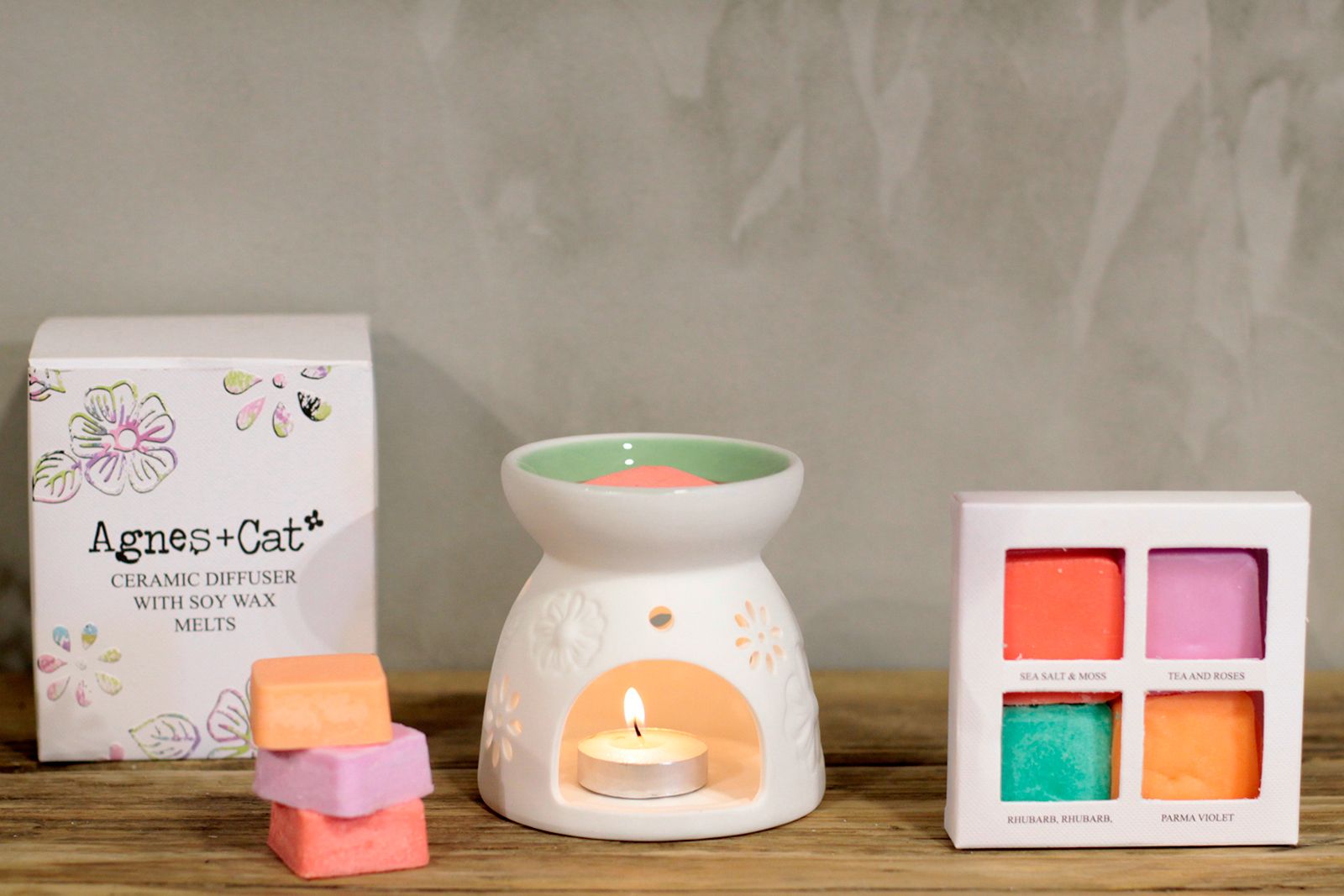Wax Melter with Four Soy Wax Melts - Vivid Aromas UK
