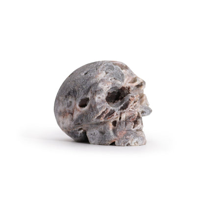 Calcite Geode Carved Skull - Vivid Aromas UK