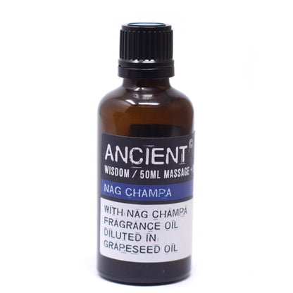 Nag Champa Massage Oil - 50ml - Vivid Aromas UK