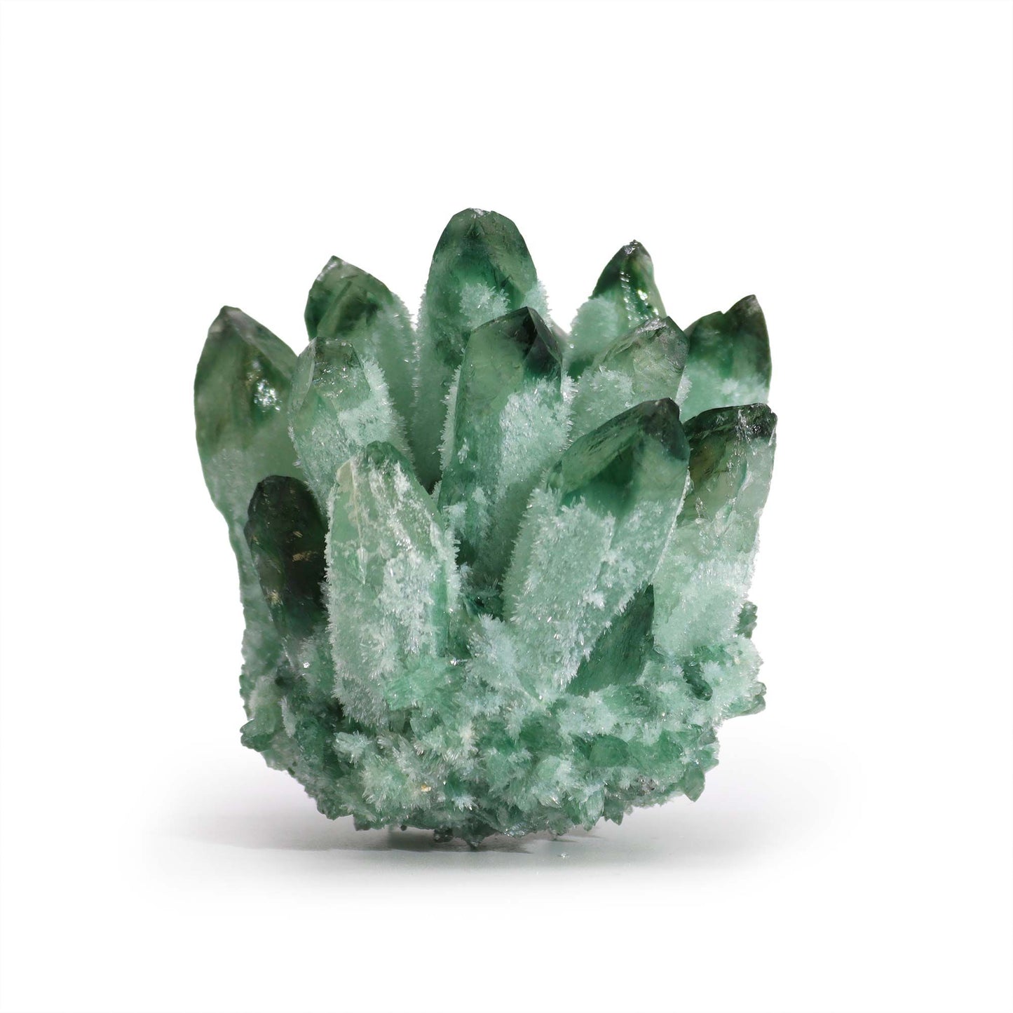 Crafted Quartz Cluster - Green Ghost Quartz - Vivid Aromas UK