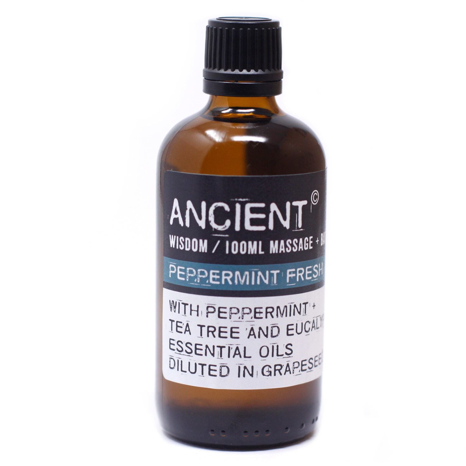 Peppermint Fresh Massage Oil - 100ml - Vivid Aromas UK