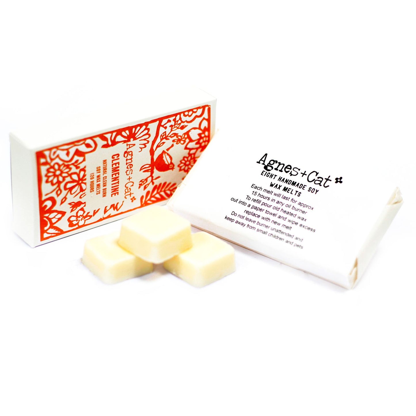 Agnes + Cat Box of 8 Wax Melts - Clementine - Vivid Aromas UK