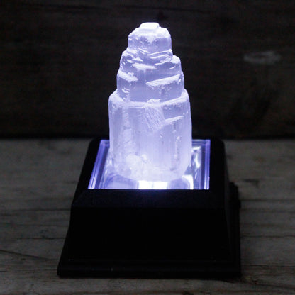 Natural Selenite Tower - 5 cm - Vivid Aromas UK