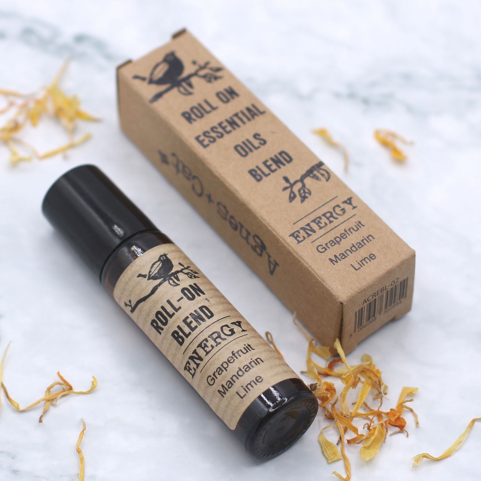 Agnes + Cat Roll On Essential Oil Blend - ENERGY - Vivid Aromas UK