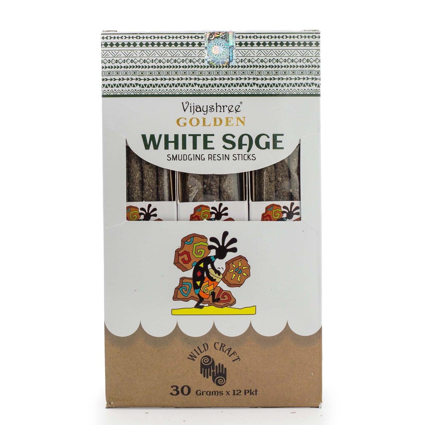 Golden White Sage Smudging Resin Sticks – 30g - Vivid Aromas UK