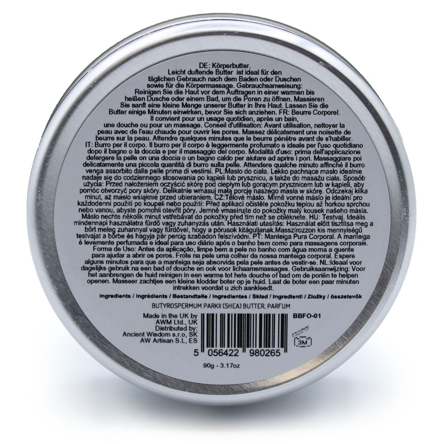 Scented Shea Body Butter 90g - Sleepy Coconut - Vivid Aromas UK