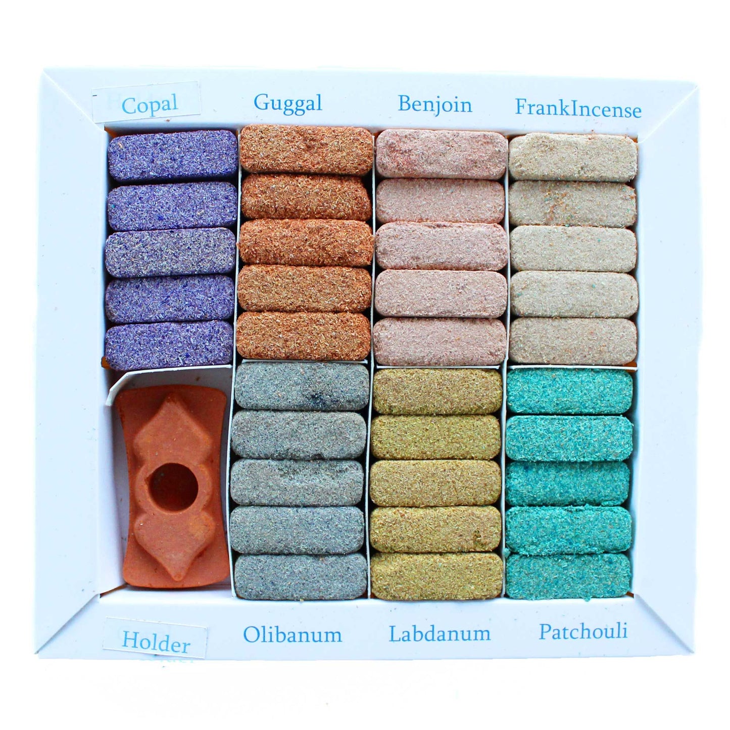 Display Set of 70 Incense Smudge Bricks and Burner - Wild West - Vivid Aromas UK
