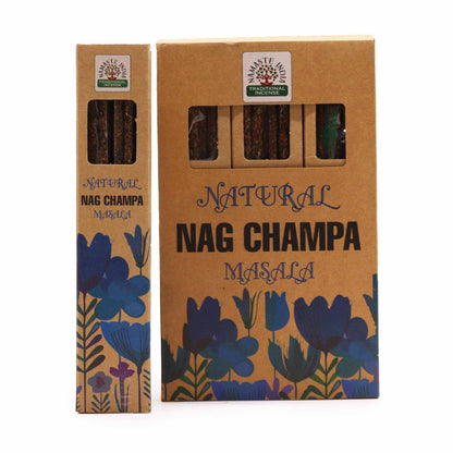 Natural Botanical Masala Incense - Nag Champa - Vivid Aromas UK