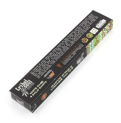 Tribal Soul Incense Sticks - White Sage + Palo Santo - Vivid Aromas UK