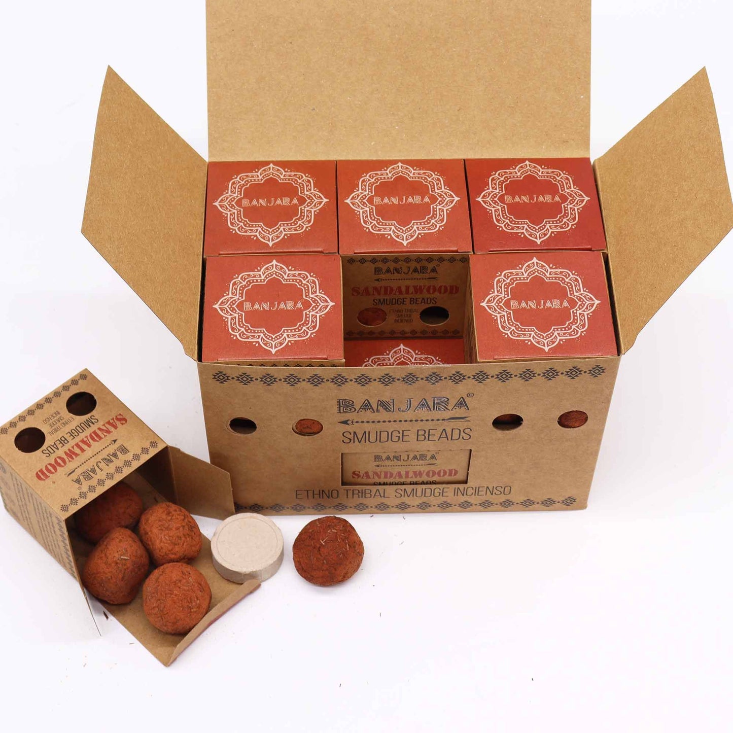Banjara Smudge Beads - Sandalwood - Vivid Aromas UK