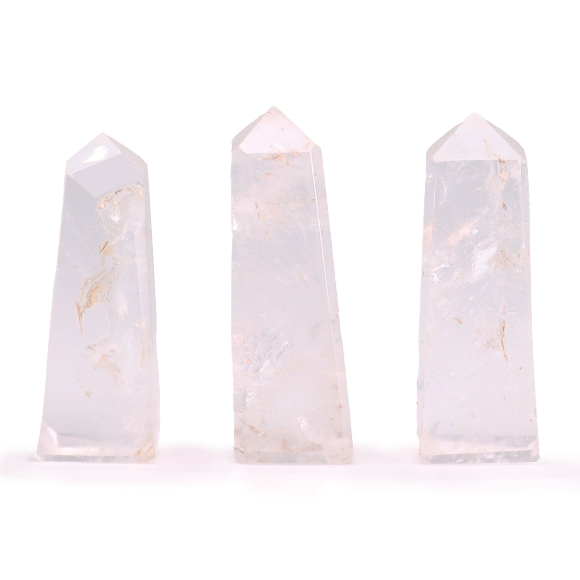 Gemstone Obelisk Point approx 5cm - Clear Quartz - Vivid Aromas UK