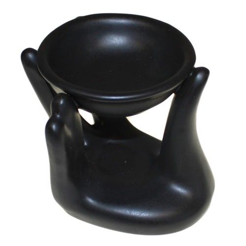 Helping Hand Oil Burner - Black - Vivid Aromas UK