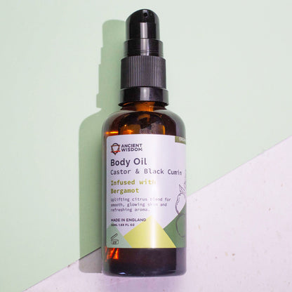 Organic Body Oil 50ml - Bergamot - Vivid Aromas UK