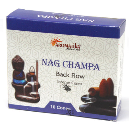 Aromatica Backflow Incense Cones - Nag Champa - Vivid Aromas UK