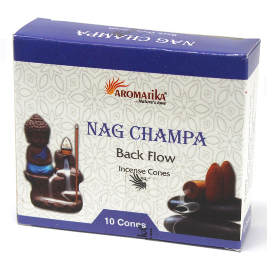 Aromatica Backflow Incense Cones - Nag Champa - Vivid Aromas UK