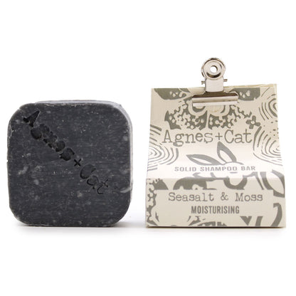 Agnes + Cat Sea Salt & Moss Solid Shampoo - Vivid Aromas UK
