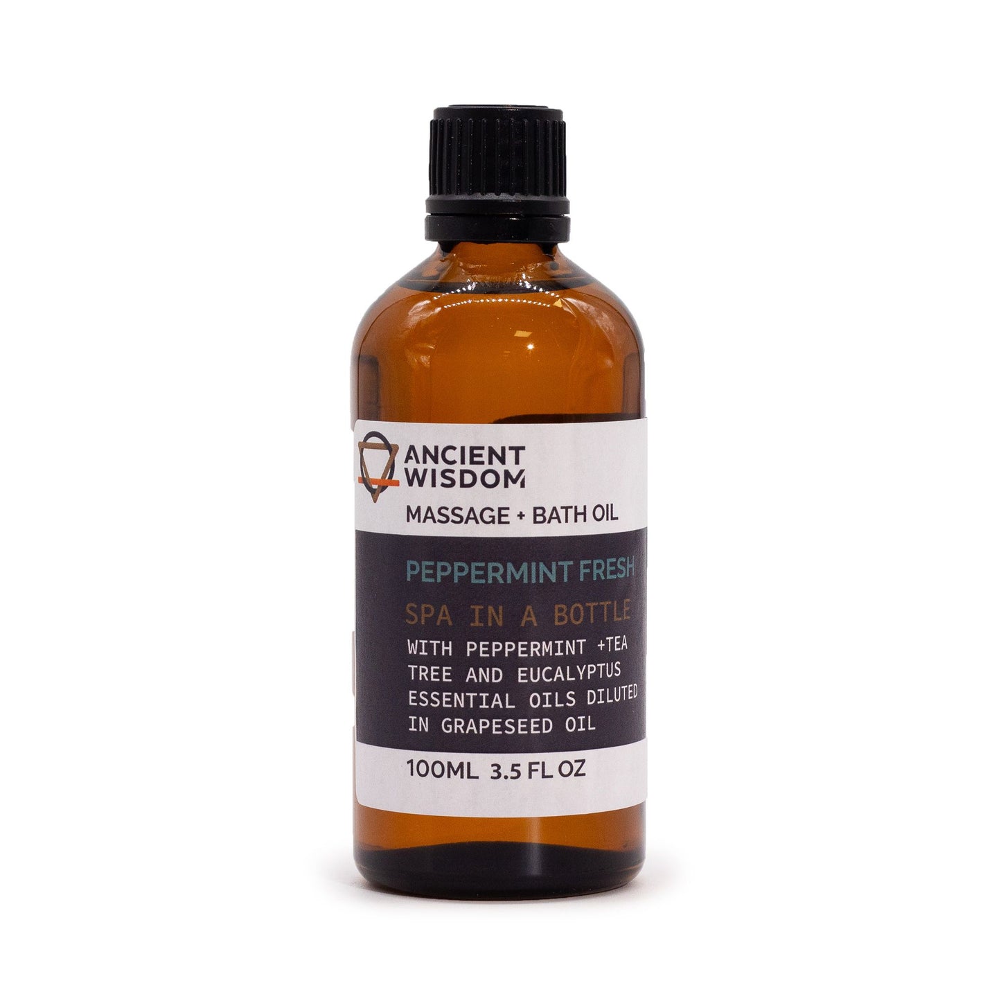 Peppermint Fresh Massage Oil - 100ml - Vivid Aromas UK