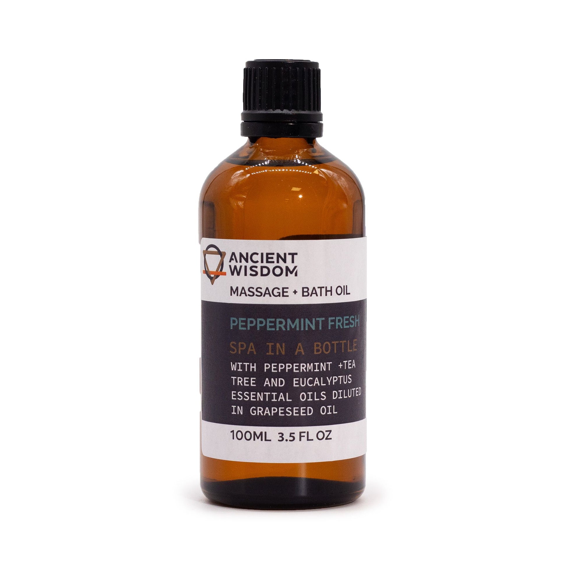 Peppermint Fresh Massage Oil - 100ml - Vivid Aromas UK