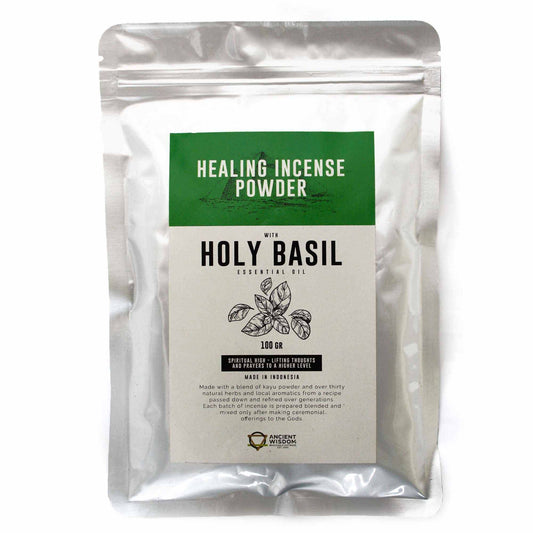 Healing Incense Powder - Holy Basil 100gm - Vivid Aromas UK