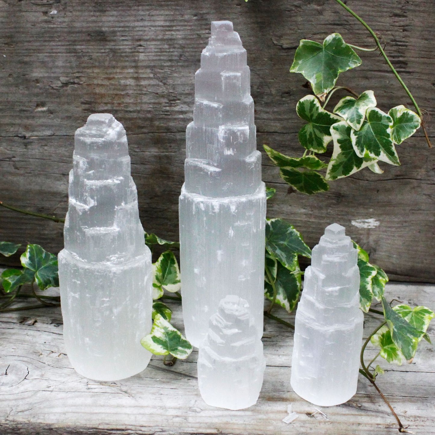 Natural Selenite Tower - 5 cm - Vivid Aromas UK