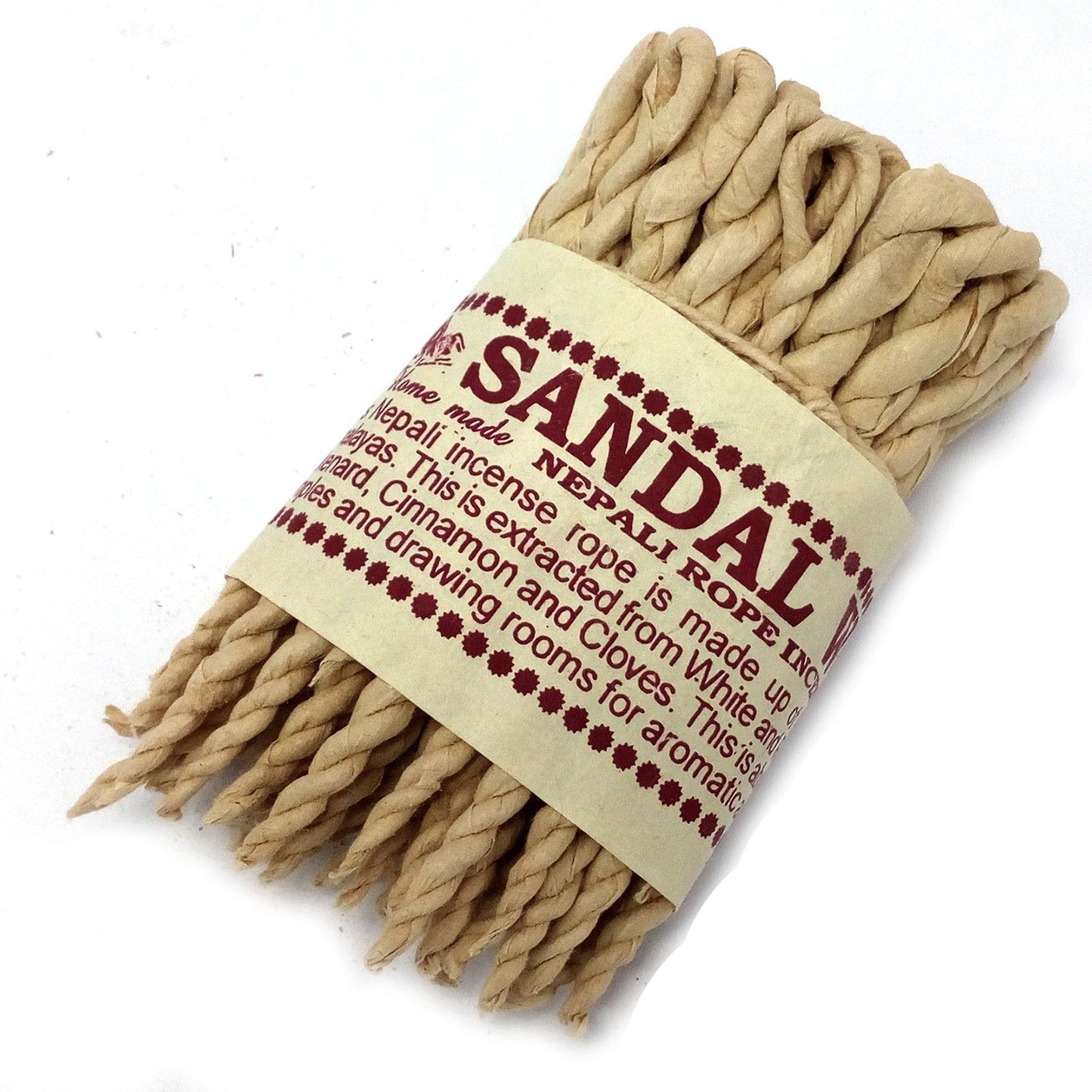 Pure Herbs Sandalwood & Spice Rope Incense - Vivid Aromas UK